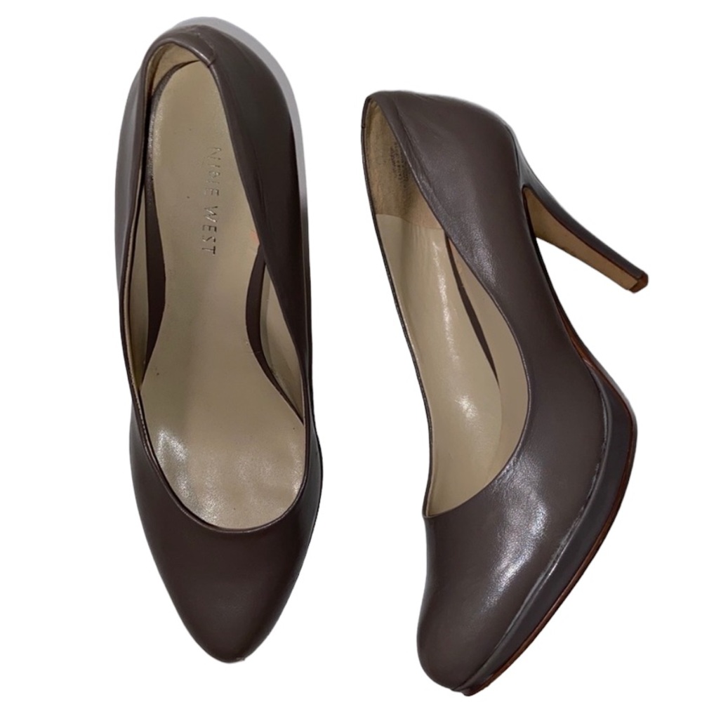 Nine West l Wise Up Taupe Grey Pump Size 8
